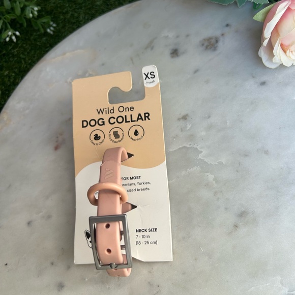 Wild One Collar in Blush
XS NEW 
$38 EXTRA SMALL  7”-10"  STRAP WIDTH 0.5” - Picture 7 of 16